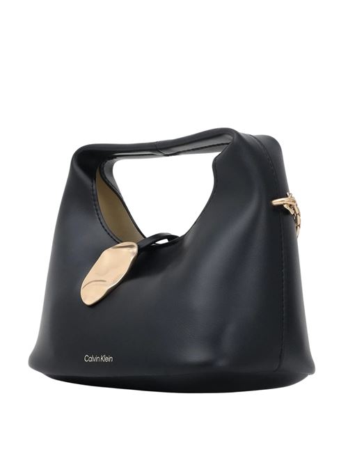 Borsetta nera in poliuretano Calvin Klein | LV04K3177GUB1